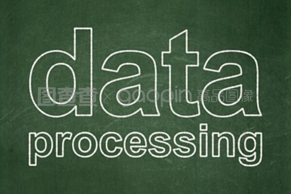 黑板背景下的数据概念与数据处理